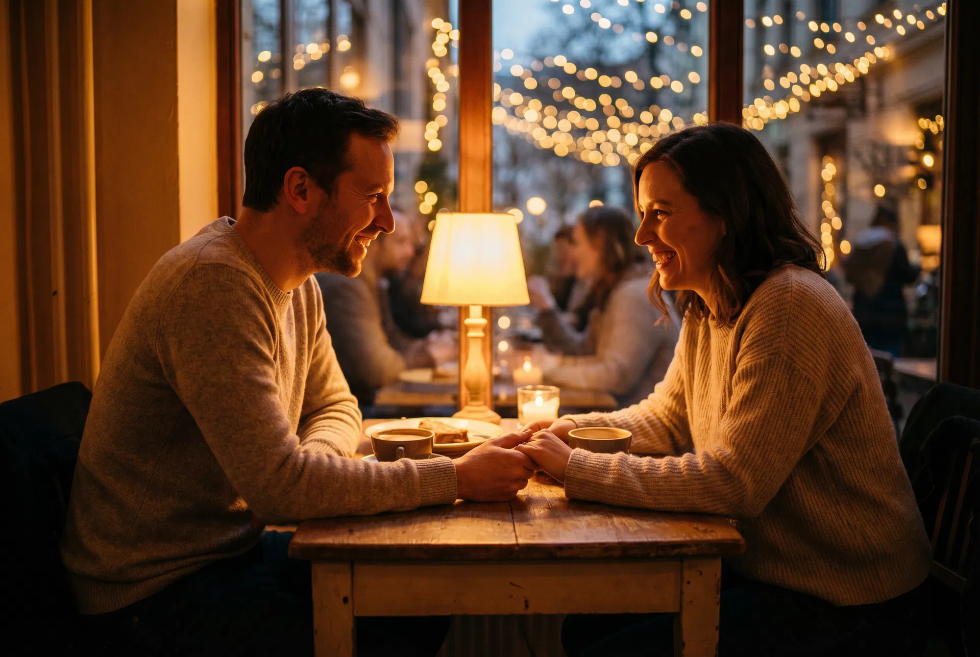 A couple reconnecting